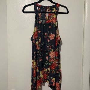 Dark Grey Floral Georgette Tank Torrid
